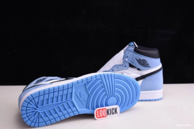 HYPE RETRO UNIVERSITY BLUE JORDAN 555088-134 HIGH 1 WHITE AIR BLACK 0731